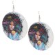 thumbnail image 3 of 2 Pendientes De Madera Con Forma De Gota Para Mujer, Joyería Para Vestir Estilo A Hugo Pendientes de madera redondos, 3 of 10