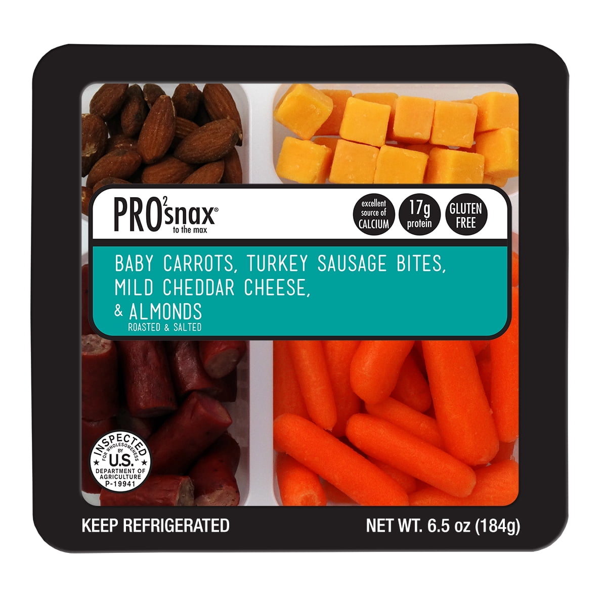 Carrots Turkey Cheddar Almonds Snack - Walmart.com