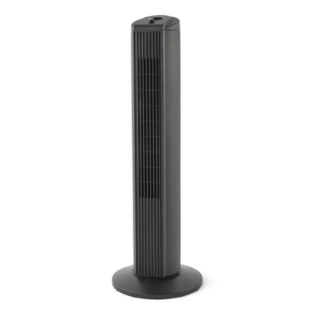 Mainstays 28-Inch Tower Fan with 3-Speed Settings and Oscillation, Black, MSWMT24MBV