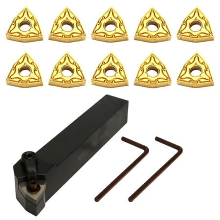 

SEMIMAY Set Tool of Carbide Lathe Turning Holder 20mm WNMG0804 MWLNR2020K08 10 Inserts Tool&Home Improvment