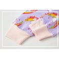 thumbnail image 5 of WIBACKER Toddler Kids Little Girls Cotton Long Sleeve Pjs Set Cartoon Unicorn Print 2-Pieces Daily Sleepwear, 5 of 10