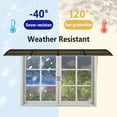 thumbnail image 6 of vidaXL Door Canopy, Outdoor Awning for Porch & Patio, Polycarbonate Cover, 137.8x39.4 In, Black, 6 of 7