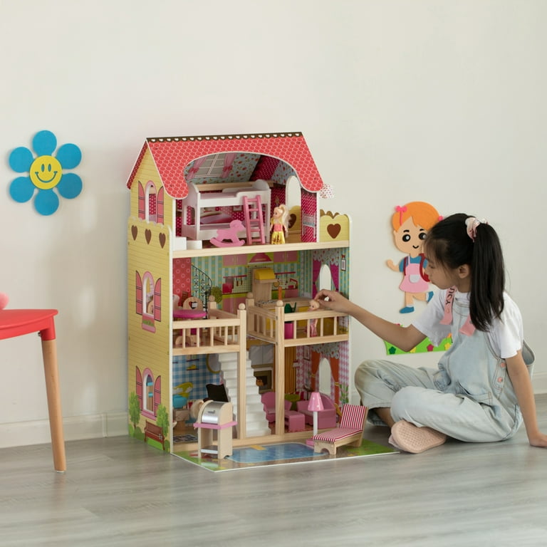 Top Sale Wooden Toy Doll House for Kids AT12113