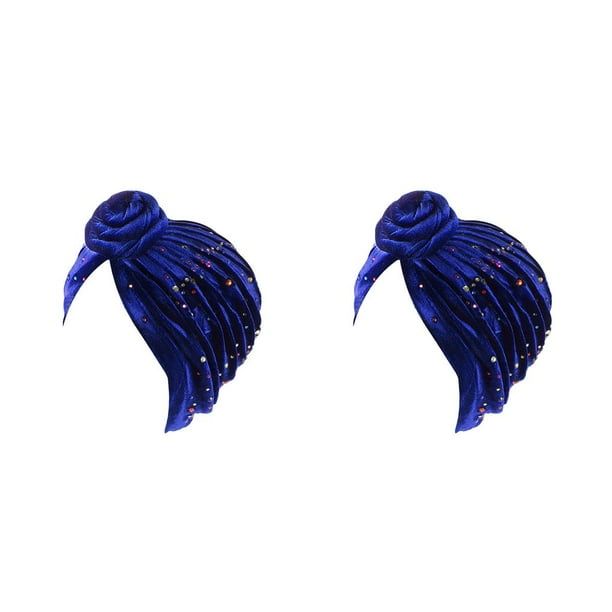 Turbante Nudo Estilo Bohemio Qarigey Pre-atado Hijab Sombrero Gorro Ajustable Pañuelo Color Vino Rojo