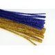 thumbnail image 1 of Christmas Set of 100 Metallic Tinsel Pipe Cleaners for Kids Crafts, Embellishing and Group Projects (Gold, Royal Blue), 1 of 1