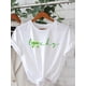 thumbnail image 2 of Camisetas de manga casquillo para mujer, de moda de verano 2025, con estampado lindo, casual, sin mangas, de ajuste holgado, de manga cortaLucky St. Patrick's Day Flirty Cartoon Letter Graphic Print, 2 of 7