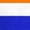 Long Sleeve - Neon Orange/Royal Blue, variant on Men's Basic Long Sleeve Hi-Vis Safety Stripe Shirt, Neon Orange/Royal Blue - Medium