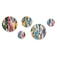 thumbnail image 3 of Designart "Opulent Metallic Blooms III" Floral Round Wall Art Set Of 5 - Gold Cottage For Bedroom Wall Art Set, 3 of 6