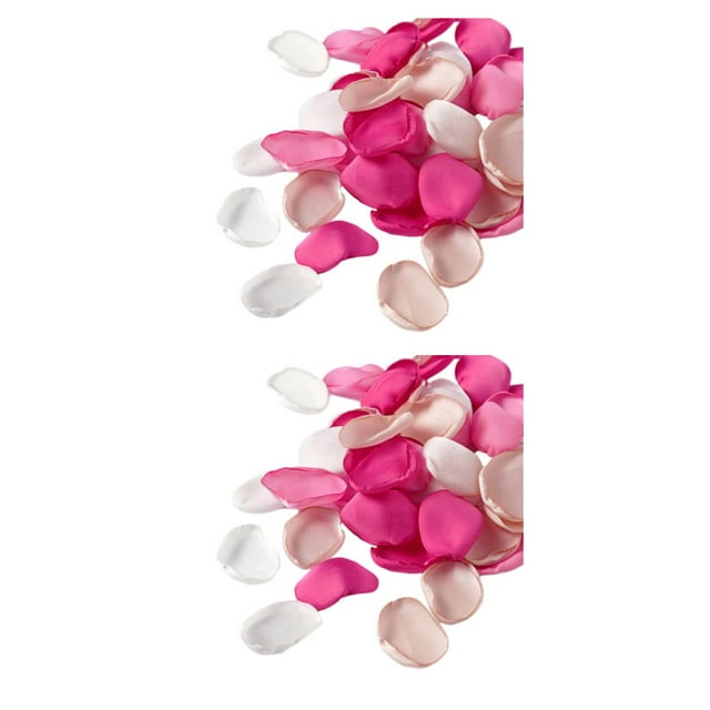 Youkk 400pcs Versatile Silk Rose Petals For Creative DIY Projects Fake Scatter Petals rose red assortedcolor 2Set