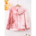 thumbnail image 4 of Mikrdoo 9 Years Big Girls Tops Tie-dye MINI Anime Girl Print Pullover 10 Years Kid Girls Hoodies Fall Winter Outer Casual Sweatershirt Pink, 4 of 8