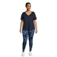thumbnail image 3 of Terra & Sky Women's Plus High Rise Leggings, 27” Inseam, Sizes 0X-4X, 3 of 5