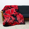 thumbnail image 4 of College Covers Wisconsin Badgers Huge Raschel Throw Blanket, Bedspread, 86" x 63", 4 of 8