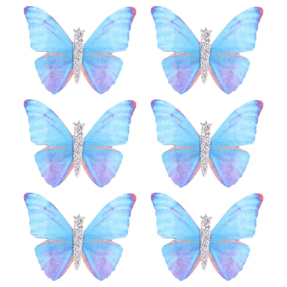 PAMINGONO 6Pcs Fairy Butterfly Hair Clips Cute Hair Accessory for Proms