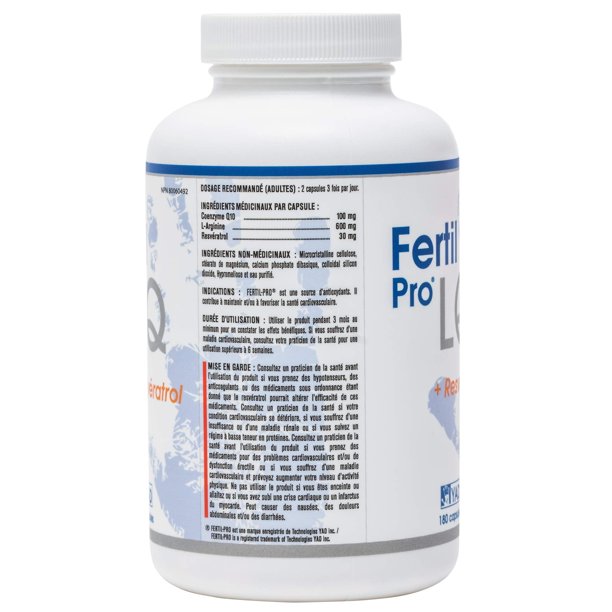 fertil pro men l carnitine Fertil Pro LQ + Resvératrol par YadTech - Supplément de Santé Sexuelle 100 % Naturel. Recommandé par la Plupart des Spécialistes de la Fertilité au Canada. Approvisionnement de 30 Jours