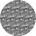thumbnail image 1 of Ahgly Company Indoor Round Patterned Gray Cloud Gray Area Rugs, 5' Round, 1 of 1
