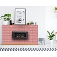 thumbnail image 4 of 5" x 5" Brick Red And White Scroll Peel and Stick Removable Tiles, 4 of 5