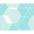 thumbnail image 1 of Lars Contzen 3, Moderne Abstrait Coloré Blanc, Bleu Rouleau de Papier Peint, 1 of 2
