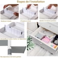 thumbnail image 4 of Set of 6 Expandable Kitchen Drawer Dividers 28-44 CM Plastic Adjustable Kitchen Drawer Organizer, Kitchen Drawer Dividers for Cutlery, Dresser, Office, 4 of 5