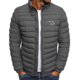 thumbnail image 1 of Puntoco Chaqueta De Algodón Informal Con Cuello Alto Y Capucha Y Bolsillo Con Cremallera Y Manga Larga Con Estampado De Corazón Para Hombre De Invierno, 1 of 3