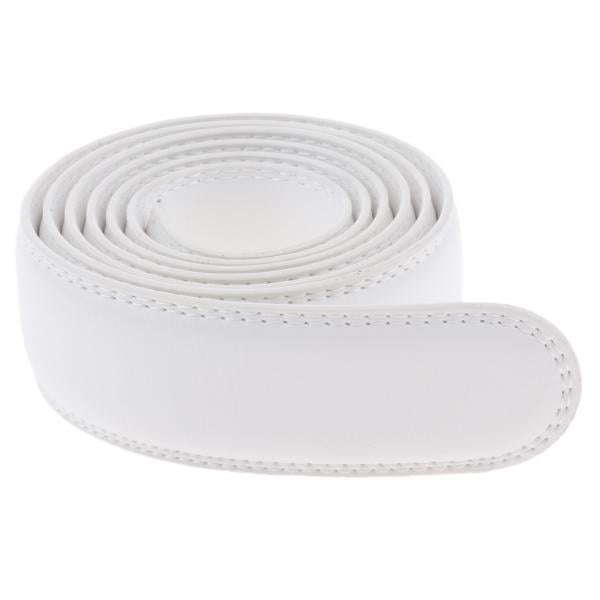 Cinturón de repuesto de cuero para hombre Sunnimix Diseño Clásico de doble Puntada 35 Mm blanco