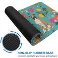 thumbnail image 6 of Long Mouse Pads for Desk,BoxerDog and Pioneer Flower Desk Mats on Top Of Desks, Desk Mouse Pad Extra Large with 3mm Non-Slip Base and Stitched Edge for Gaming,Office,Work,Home 47.3"x23.6", 6 of 6