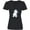 AB-Black, variant on Inktastic Fluffybutt Westie Women's V-Neck T-Shirt