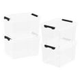 thumbnail image 7 of Lesbin 4-Pack 50 L Clear Plastic Storage Bin, Large Clear Latch Box with Wheels, 7 of 7