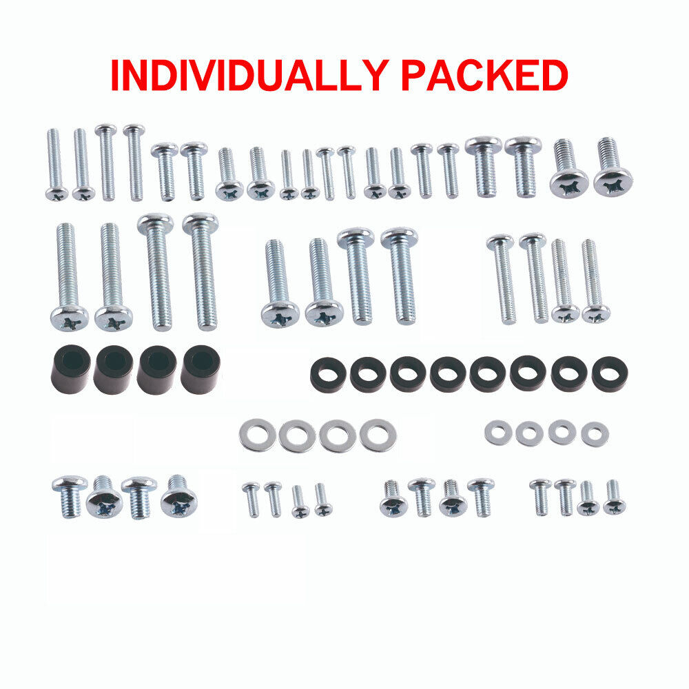 TV Wall Mount Hardware Kit VESA Wall Bracket Screws Bolt Spacer M4 M5