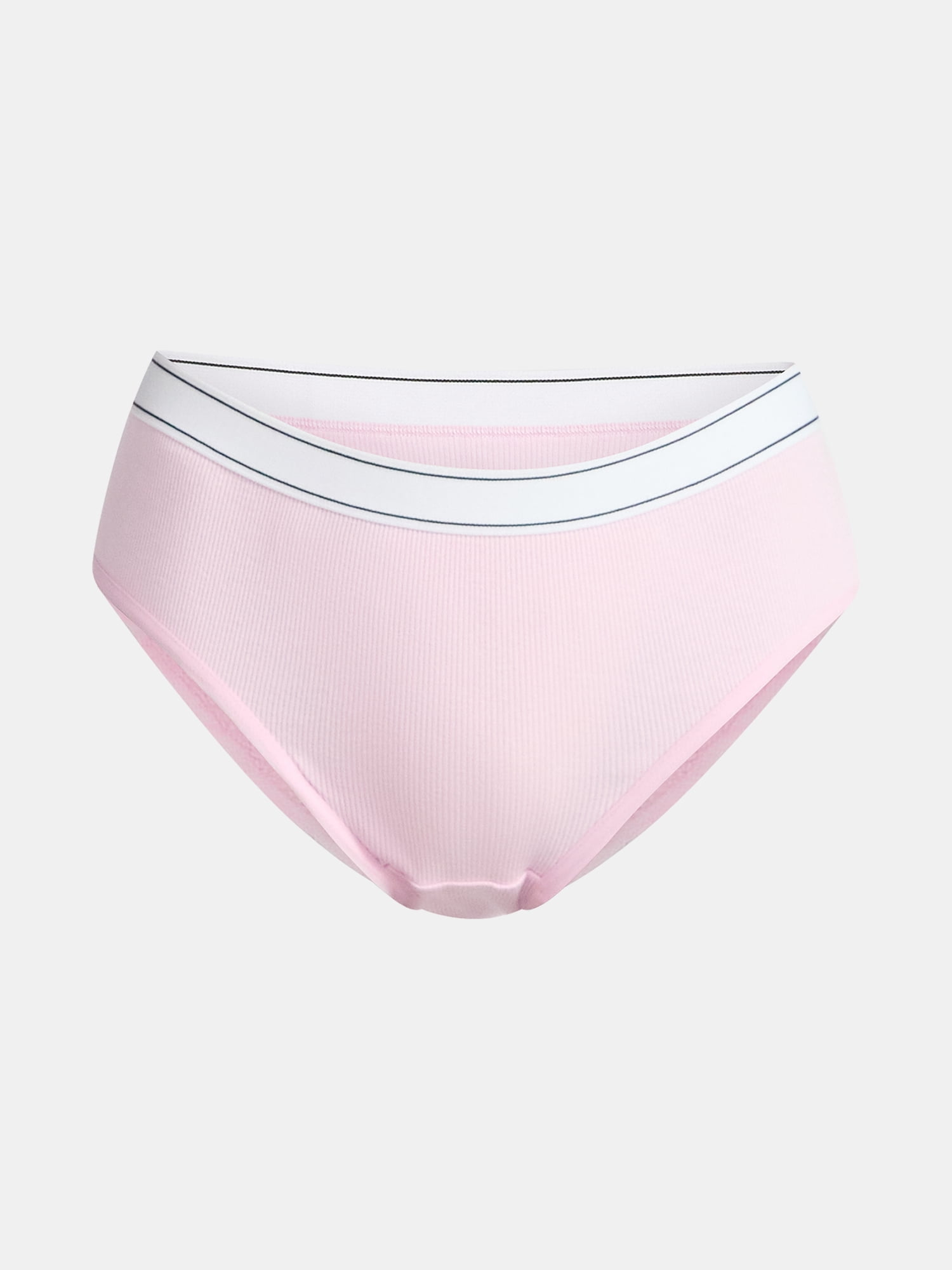 No Boundaries Stretch Ribbed Hipster Panties, 5-Pack, Women's