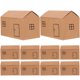 thumbnail image 1 of Cajas de regalo con forma de casa pequeña, 10 Uds., cajas de golosinas para regalos de galletas de postre, 1 of 5