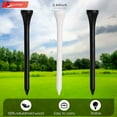 thumbnail image 2 of Wood Golf Tees, Assorted Sizes 2-3/4 inch Tall Golf Tees - Black & White, 2 of 6