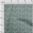 thumbnail image 1 of oneOone Cotton Silk Aquamarine Fabric Leaves Dress Material Fabric Print Fabric By The Yard 42 Inch Wide, 1 of 4