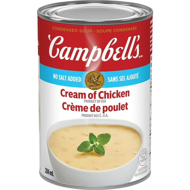 Campbell's® Condensed No Salt Added Cream of Chicken Soup, Shelf Stable