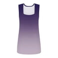 thumbnail image 4 of Summer Tank Tops for Women Square Neck Loose Casual Tank Shirts Flowy Sleeveless Side Slit Tee Shirts Blouses Plus Size, 4 of 5