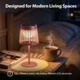 thumbnail image 6 of The Growing Ground 2 Pack Solar Table Lamps Outdoor, Modern Linear Design Decorative LED Lights, Pink, 6 of 8