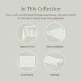 thumbnail image 4 of over&back 100%-Linen Woven Tablecloth - Colorful Dining Room Table Cover - Mitered Corner Hems - Machine Washable - Kitchen and Home Decor - Ivory - 70x90, 4 of 9