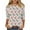 016* Multicolor, variant on bnaln Christmas Sweatshirts for Women Fashion Christmas Tree Printed Funny Tshirts Xmas Holiday Tops Trendy Cute 3/4 Length Sleeve Round Neck Loose Fit Tees Blouses Xmas Jumpers