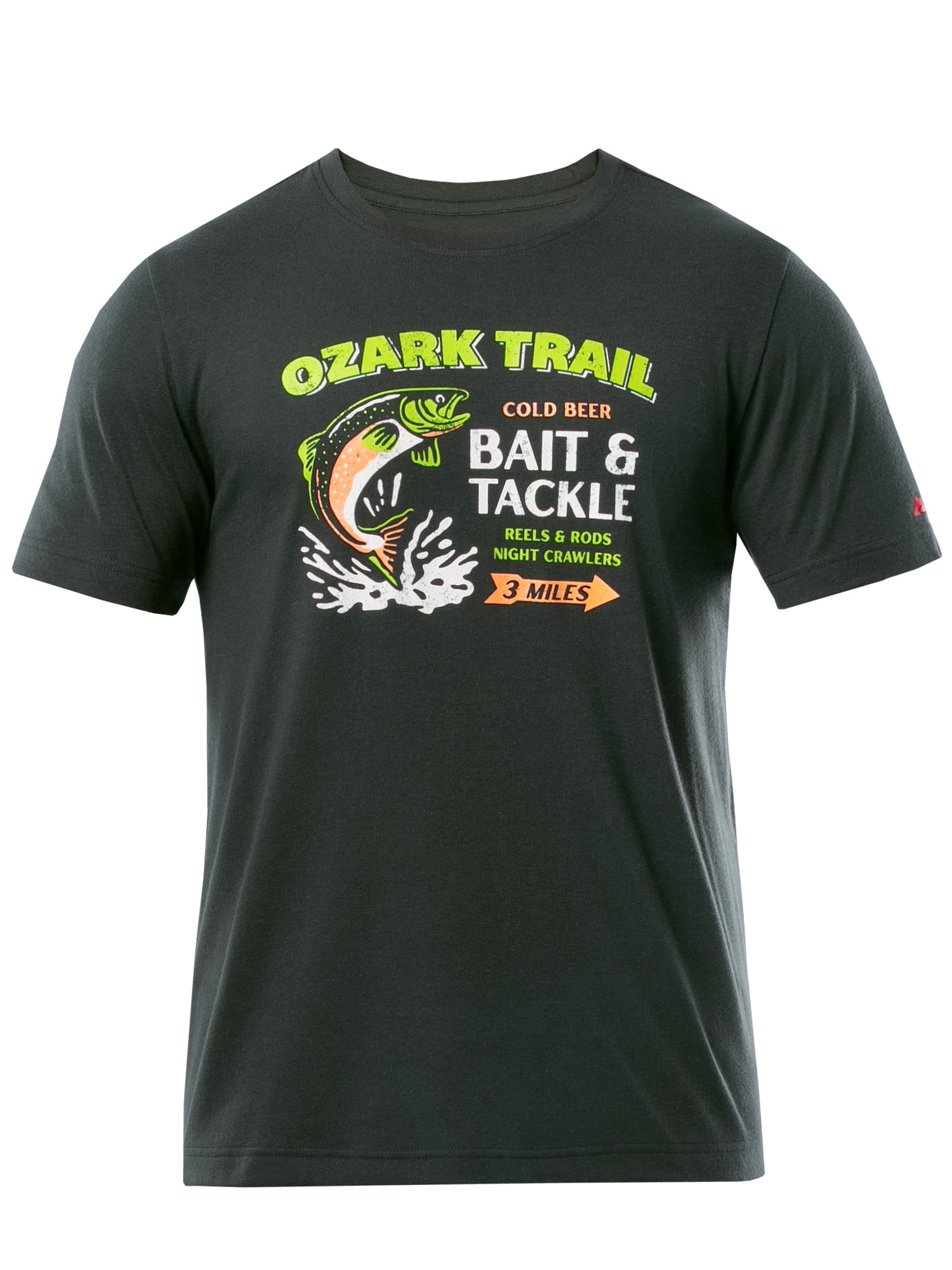 Ozark Trail Men's Active Graphic Tee with Short Sleeves, Sizes S-3XL