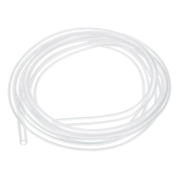 Tubo de silicona Uxcell 1/8" ID x 3/16" OD 1 rollo 3.28 pies tubo flexible de silicona pura clara