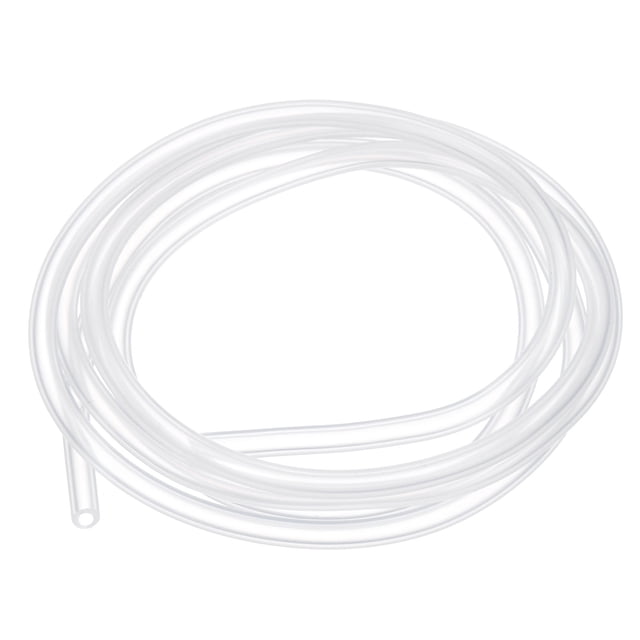 Tubería de silicona Uxcell 2/25" ID x 5/32" OD 1 rollo 3.28 pies manguera de silicona pura alta flexible clara