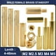 thumbnail image 2 of M2 M2.5 M3 M4 M5 Brass Standoff PCB Spacer PC Board Motherboard Hex Stand off Column Rack Stud Copper Pillar Hexagon Bolt Screw, 2 of 5