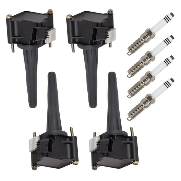 Set of 4 Ignition Coil & 4 Iridium Spark Plug for Chevrolet 2019-2020 Silverado 1500 GMC 2020-2021 Sierra 1500 Cadillac 2020-2021 CT4 l4 2.7L