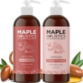 thumbnail image 1 of Champú y acondicionador de aceite de argán para cabello seco - Set de champú y acondicionador sin parabenos ni sulfatos para el cuidado de rizos encrespados y puntas abiertas - Set de champú y acondic, 1 of 2