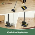 thumbnail image 5 of Eyliden Thicker Broom and Dustpan Set for Home with 54in Long Handle and Teeth Brush, Grey, 5 of 9