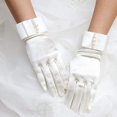 thumbnail image 4 of Gants de Mariée pour Femmes avec Perles pour Robe de Mariée de Fête Mitaines Longueur Poignet, 4 of 7