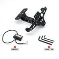 thumbnail image 2 of Motorcycle Modified Rear License Plate Frame With Light Msx Adjustable License Plate Frame Cnc Aluminum Alloy Bracket License Plate Support Frame, 2 of 4