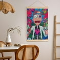thumbnail image 5 of Rick And Morty Wooden Shaft Hanging Poster Home Decor Poster Wall Art Painting For Living Room Bedroom 36"X24", 5 of 7