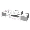 thumbnail image 4 of vidaXL 7 Piece Garden Lounge Set with Cushions Poly Rattan Dark Grey, 4 of 4