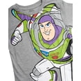 thumbnail image 4 of Pack de 2 camisas Disney Toy Story Boys Buzz Woody Rex 2T-7 talla 7, 4 of 7