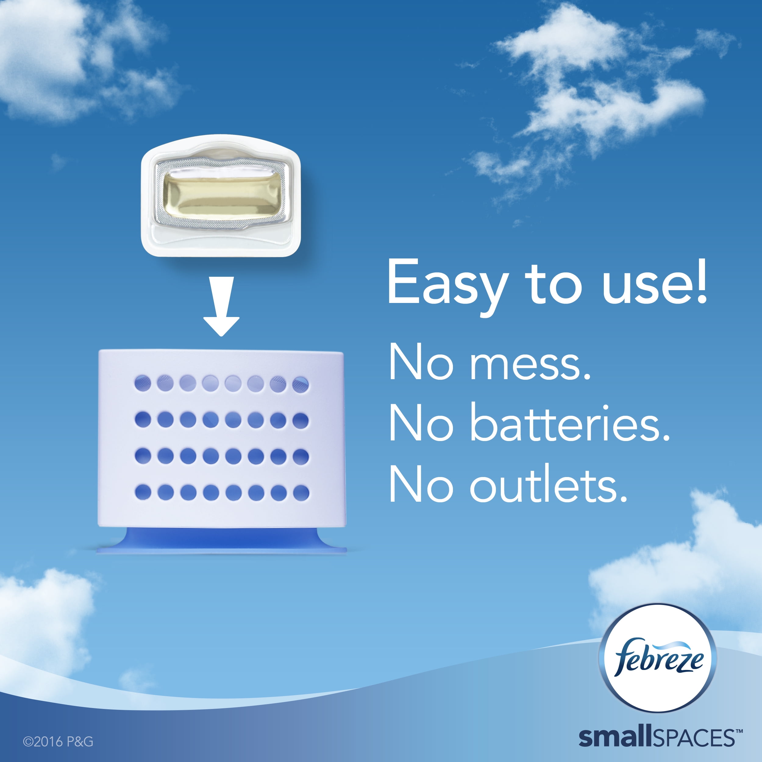 Febreze SmallSpaces Linen & Sky Starter Kit Air Freshener (1 Count ... Febreze SmallSpaces Linen & Sky Starter Kit Air Freshener (1 Count ...